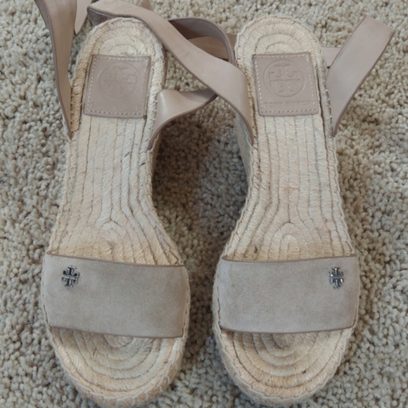 Tory Burch Bima II Suede Espadrille Sandals - Picture 10 of 13